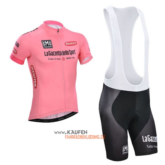 Giro d'Italia Kurzarmtrikot 2014 Und Kurze Trägerhose Pink