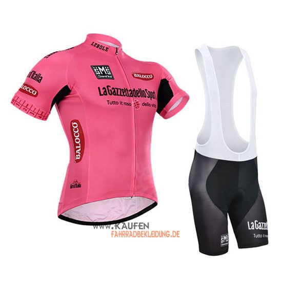 Giro d'Italia Kurzarmtrikot 2015 Und Kurze Trägerhose Rot