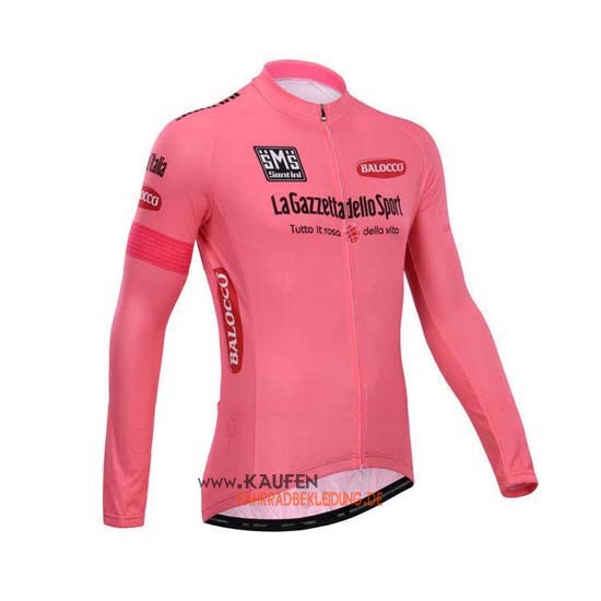 Giro d'Italia Langarmtrikot 2014 Und Lange Trägerhose Pink