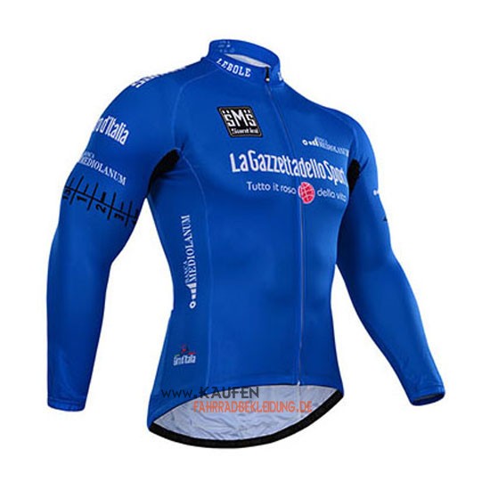 Giro d'Italia Langarmtrikot 2015 Und Lange Trägerhose Blau