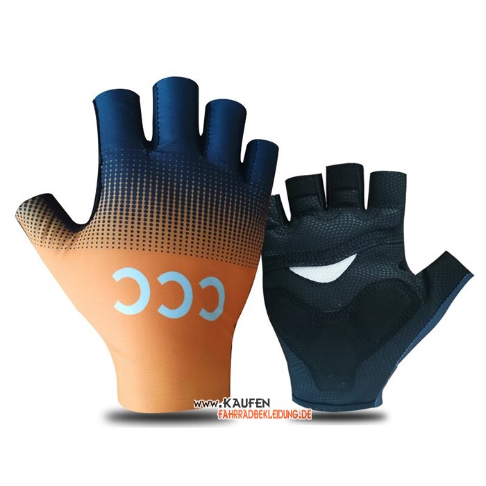 CCC Team Kurze Handschuhe 2021 Orange Shwarz