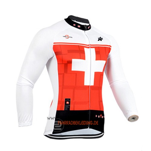 Assos Langarmtrikot 2014 Und Lange Trägerhose Orange Und Weiß