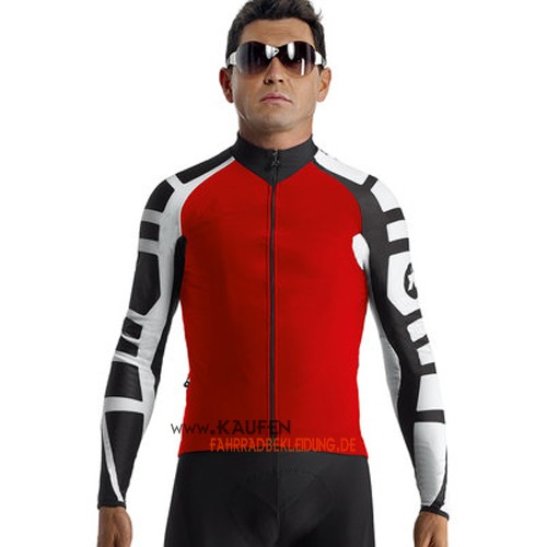 Assos Langarmtrikot 2015 Und Lange Trägerhose Shwarz Und Rot