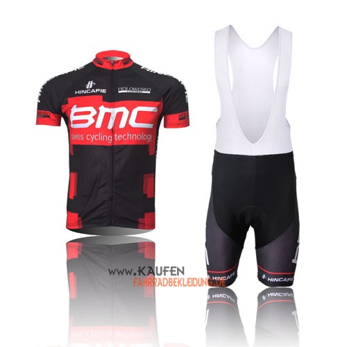 Bmc Kurzarmtrikot 2012 Und Kurze Trägerhose Shwarz Und Rot