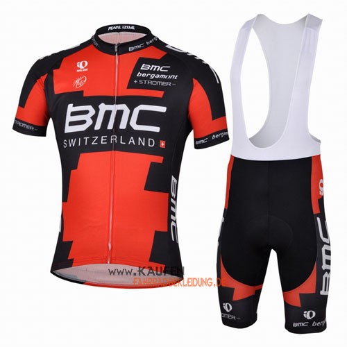 Bmc Kurzarmtrikot 2013 Und Kurze Trägerhose Shwarz Und Rot