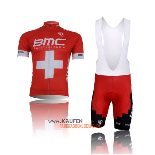 Bmc Kurzarmtrikot 2014 Und Kurze Trägerhose Orange Und Weiß