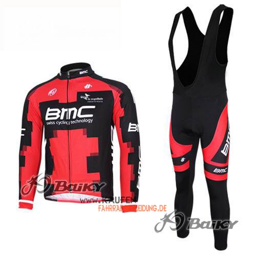 Bmc Langarmtrikot 2011 Und Lange Trägerhose Rot Und Shwarz