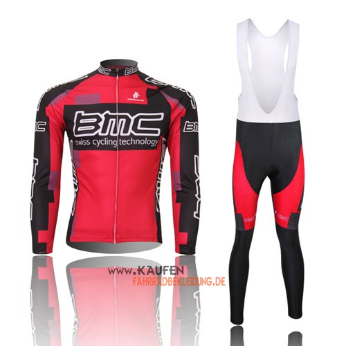 Bmc Langarmtrikot 2015 Und Lange Trägerhose Rot Und Shwarz