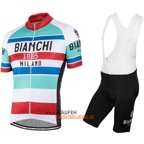 Bianchi Kurzarmtrikot 2016 Und Kurze Trägerhose Rot Und Weiß