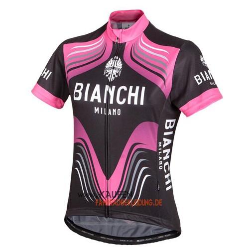 Bianchi Kurzarmtrikot 2016 Und Kurze Trägerhose Shwarz Und Pink