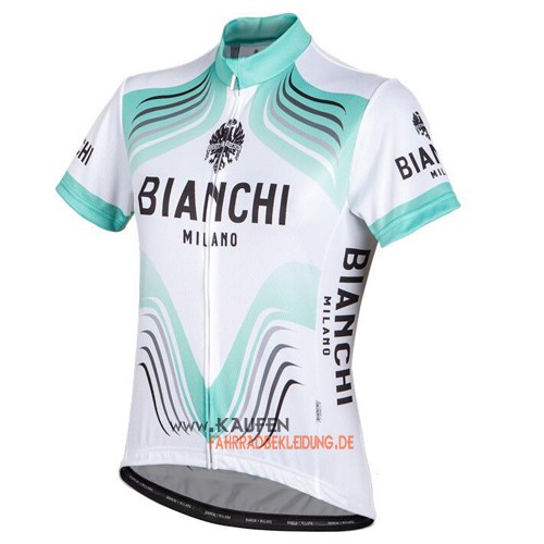 Bianchi Kurzarmtrikot 2016 Und Kurze Trägerhose Weiß Und Grün