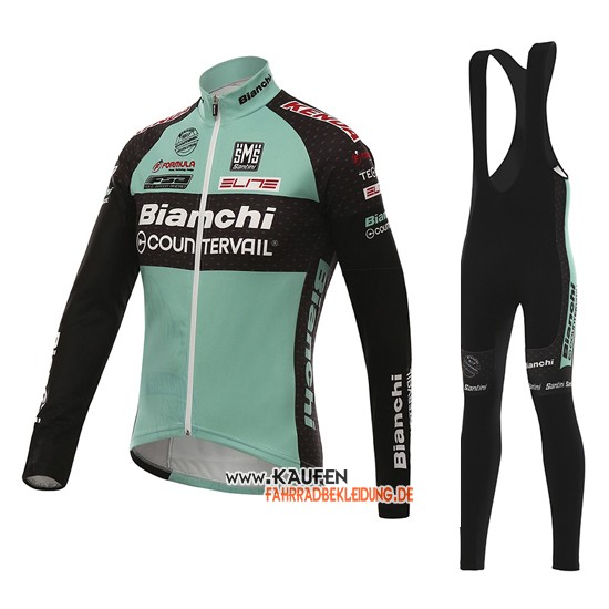 Bianchi Langarmtrikot 2016 Und Lange TrägerhoseShwarz Und Grün