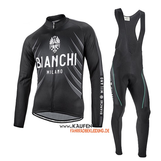 Bianchi Langarmtrikot 2016 Und Lange TrägerhoseShwarz Und Weiß