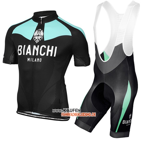 Bianchi Kurzarmtrikot 2016 Und kurze TrägerhosehellBlau Und Gel