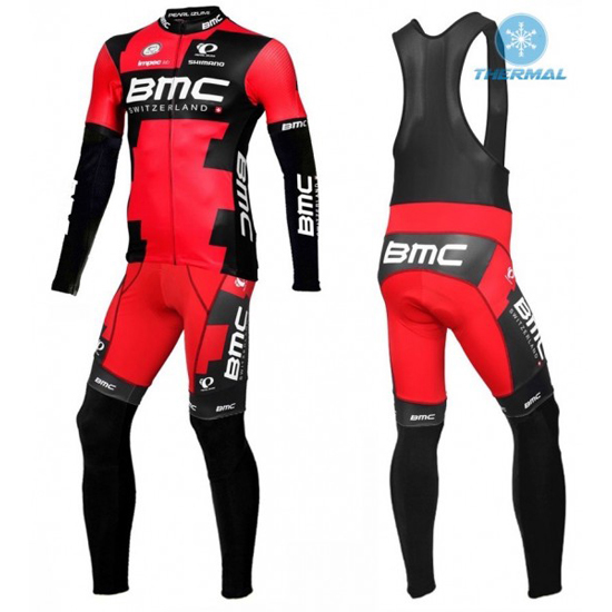 Bmc Langarmtrikot 2016 Und lange TrägerhoseShwarz Und rot