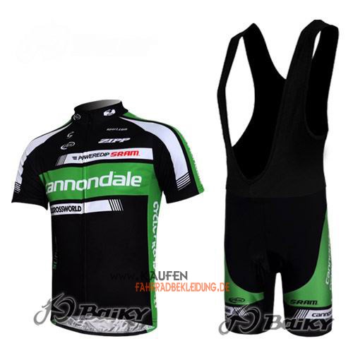 Cannondale Garmin Kurzarmtrikot 2011 Und Kurze Trägerhose Shwarz Und Grün