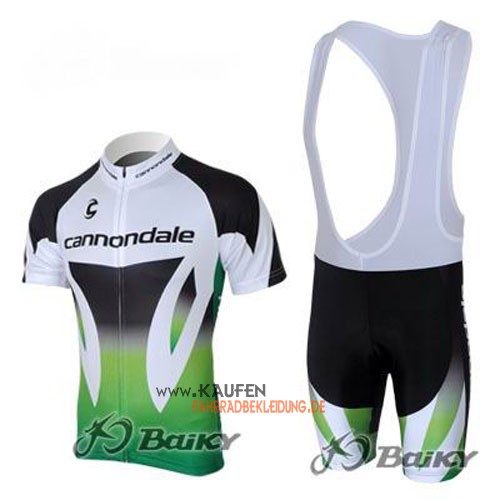 Cannondale Garmin Kurzarmtrikot 2012 Und Kurze Trägerhose Grün Und Weiß