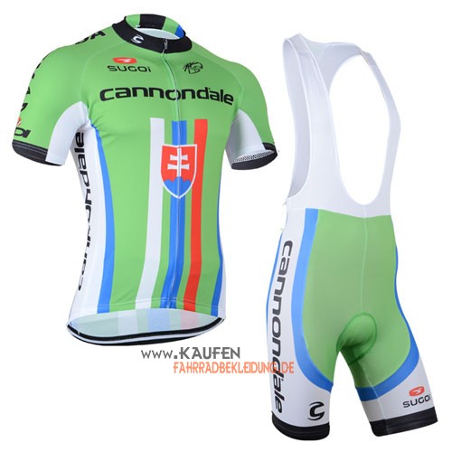 Cannondale Garmin Kurzarmtrikot 2013 Und Kurze Trägerhose Grün Und Weiß