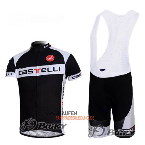 Castelli Kurzarmtrikot 2011 Und Kurze Trägerhose Shwarz Und Weiß