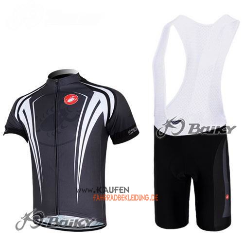 Castelli Kurzarmtrikot 2012 Und Kurze Trägerhose Weiß Und Shwarz