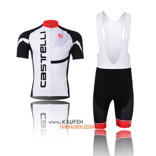 Castelli Kurzarmtrikot 2013 Und Kurze Trägerhose Weiß Und Shwarz