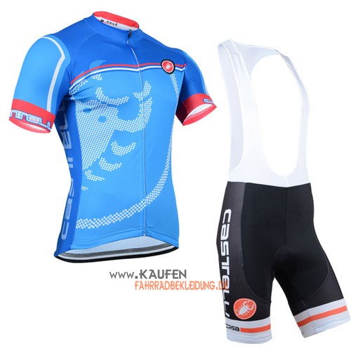 Castelli Kurzarmtrikot 2014 Und Kurze Trägerhose Blau