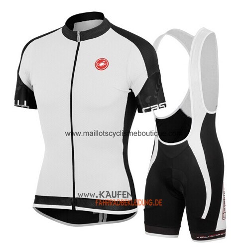 Castelli Kurzarmtrikot 2015 Und Kurze Trägerhose Shwarz Und Weiß