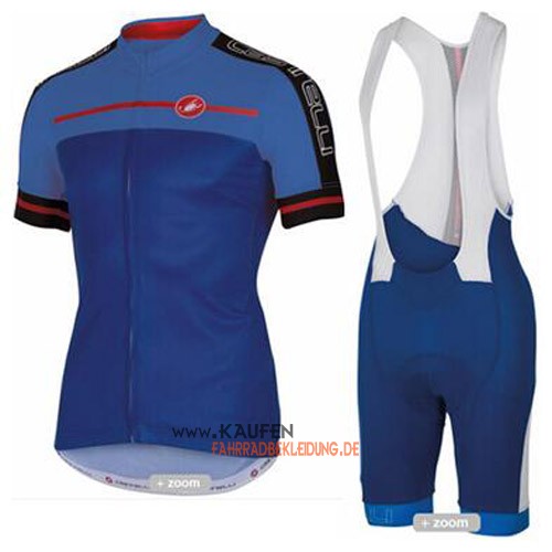 Castelli Kurzarmtrikot 2016 Und Kurze Trägerhose Blau