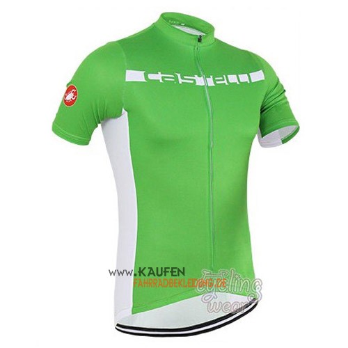 Castelli Kurzarmtrikot 2016 Und Kurze Trägerhose Grün Und Weiß