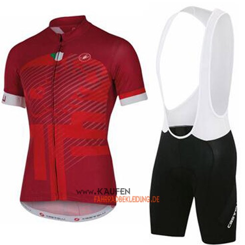 Castelli Kurzarmtrikot 2016 Und Kurze Trägerhose Rot