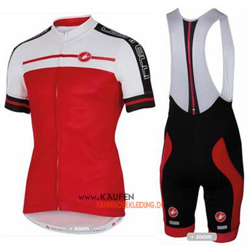 Castelli Kurzarmtrikot 2016 Und Kurze Trägerhose Rot Und Weiß Ro