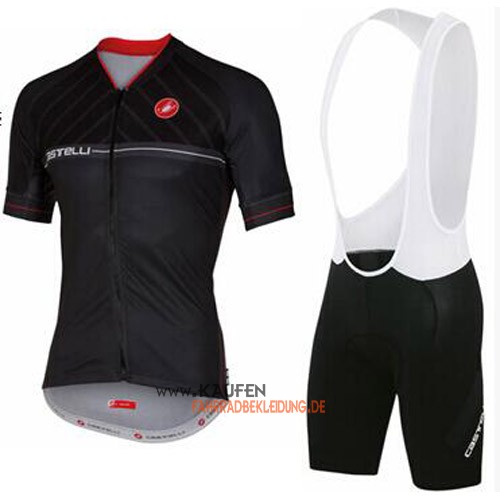 Castelli Kurzarmtrikot 2016 Und Kurze Trägerhose Shwarz