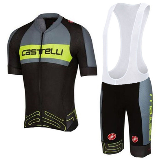 Castelli Kurzarmtrikot 2016 Und Kurze TrägerhoseGrün Und Shwarz