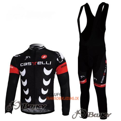 Castelli Langarmtrikot 2010 Und Lange Trägerhose Shwarz Und Weiß