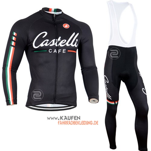 Castelli Langarmtrikot 2014 Und Lange Trägerhose Shwarz Und Weiß