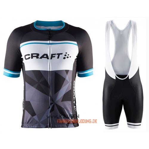 Craft Kurzarmtrikot 2016 Und Kurze Trägerhose Blau Und Shwarz