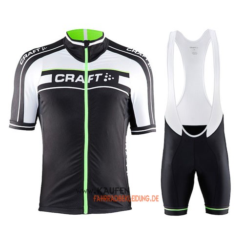 Craft Kurzarmtrikot 2016 Und Kurze Trägerhose Grün Und Shwarz