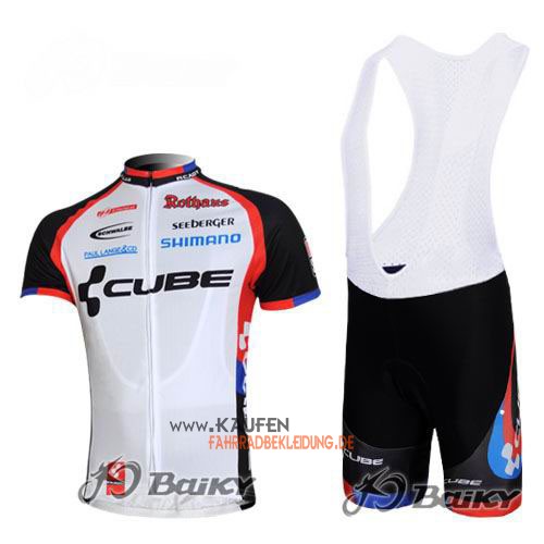 Cube Kurzarmtrikot 2011 Und Kurze Trägerhose Weiß Und Shwarz