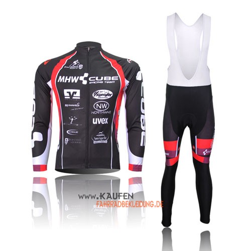 Cube Langarmtrikot 2012 Und Lange Trägerhose Rot Und Shwarz