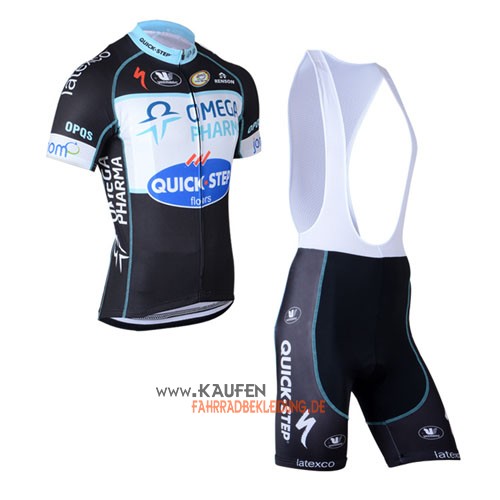 Etixx Quickstep Kurzarmtrikot 2014 Und Kurze Trägerhose Shwarz Und Weiß