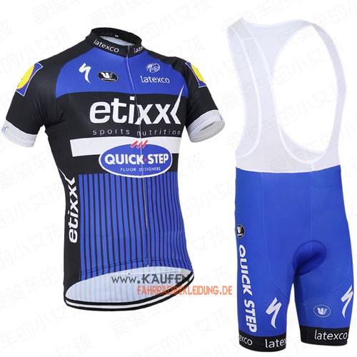 Etixx Quickstep Kurzarmtrikot 2016 Und Kurze Trägerhose Shwarz U