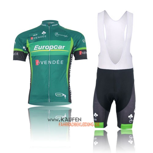 Europcar Kurzarmtrikot 2012 Und Kurze Trägerhose Grün