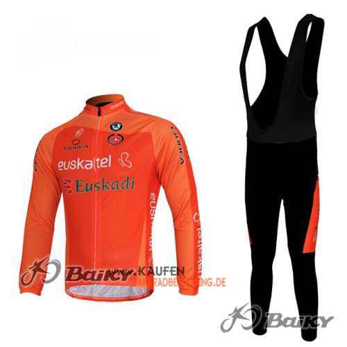 Europcar Langarmtrikot 2011 Und Lange Trägerhose Orange