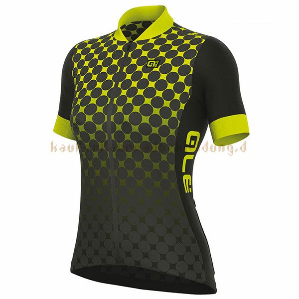 Frau ALE Excel Bolas Kurzarmtrikot 2017 Und Kurze Tragerhose shwarz Und gelb