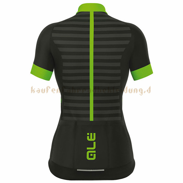 Frau ALE Excel Riviera Kurzarmtrikot 2017 Und Kurze Tragerhose shwarz Und grun