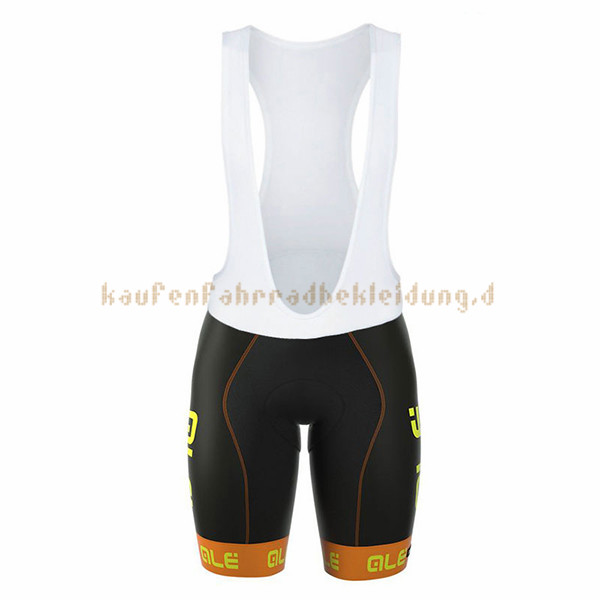 Frau ALE Graphics Prr Bermuda Kurzarmtrikot 2017 Und Kurze Tragerhose gelb