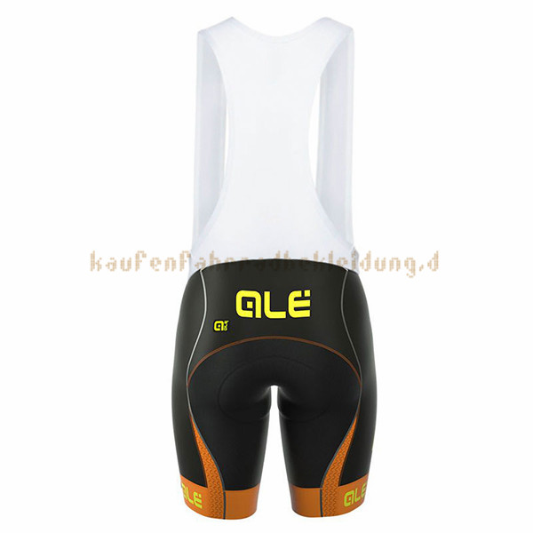 Frau ALE Graphics Prr Bermuda Kurzarmtrikot 2017 Und Kurze Tragerhose gelb
