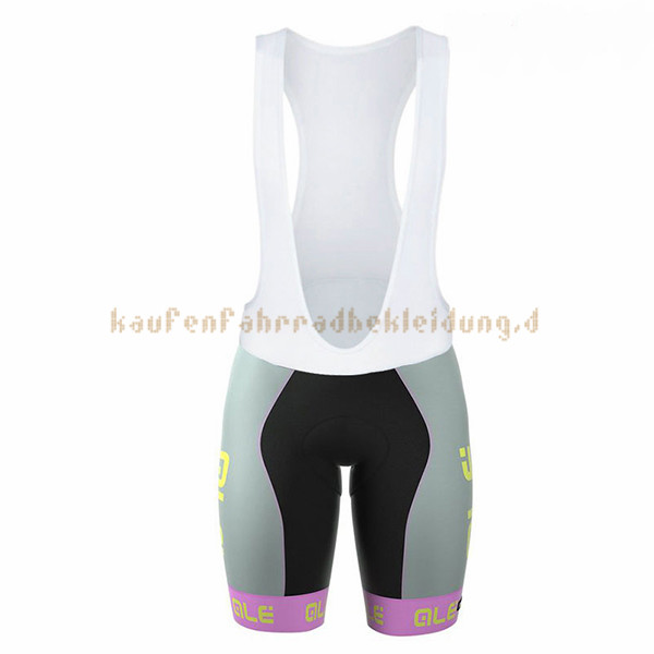 Frau ALE Graphics Prr Bermuda Kurzarmtrikot 2017 Und Kurze Tragerhose grau