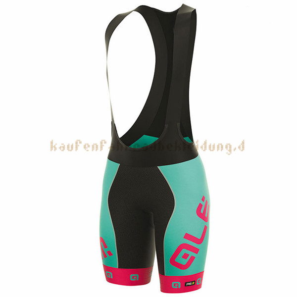 Frau ALE Prr Arcobaleno Kurzarmtrikot 2017 Und Kurze Tragerhose blauclair Und Rosa