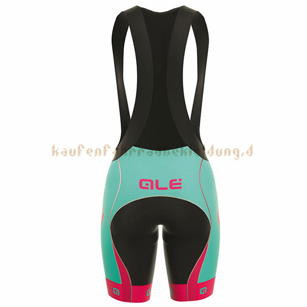 Frau ALE Prr Arcobaleno Kurzarmtrikot 2017 Und Kurze Tragerhose blauclair Und Rosa